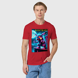 Футболка хлопковая мужская Pikachu - nightmare, цвет: красный — фото 2