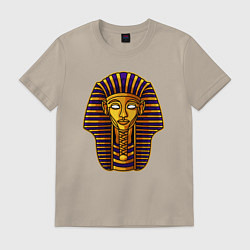 Футболка хлопковая мужская Древний фараон, цвет: миндальный