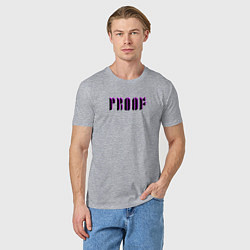 Футболка хлопковая мужская BTS Proof, цвет: меланж — фото 2