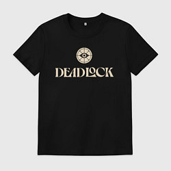 Футболка хлопковая мужская Deadlock logo, цвет: черный