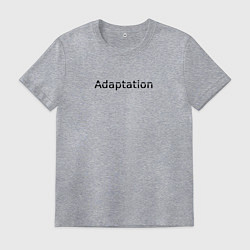 Футболка хлопковая мужская Адаптация, цвет: меланж