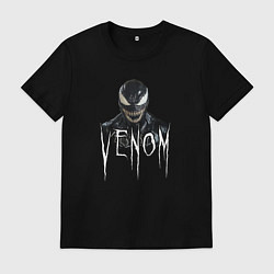 Футболка хлопковая мужская Симбиот Веном, цвет: черный