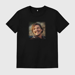 Футболка хлопковая мужская Педро Паскаль мем из Невыносимая тяжесть огромного, цвет: черный