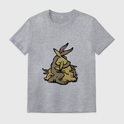 Футболка хлопковая мужская Объятия семьи, цвет: меланж