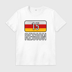 Футболка хлопковая мужская Region 15, цвет: белый