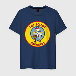 Футболка хлопковая мужская Los Pollos hermanos Breaking bad, цвет: тёмно-синий