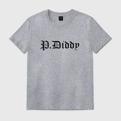 Футболка хлопковая мужская Rapper P Diddy - meme, цвет: меланж