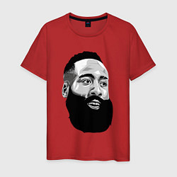 Футболка хлопковая мужская James Harden, цвет: красный
