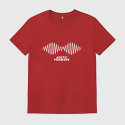 Футболка хлопковая мужская Arctic Monkeys logo, цвет: красный