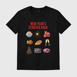 Футболка хлопковая мужская Starter pack, цвет: черный