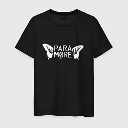 Футболка хлопковая мужская Paramore - logo, цвет: черный