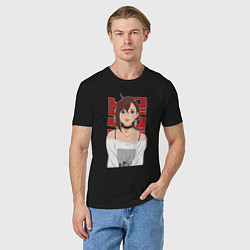 Футболка хлопковая мужская Дандадан: Момо, цвет: черный — фото 2