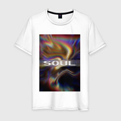 Футболка хлопковая мужская Арт Soul, цвет: белый