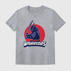 Футболка хлопковая мужская Samurai warriors, цвет: меланж