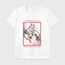 Футболка хлопковая мужская Camellya End of Lost Trail, цвет: белый