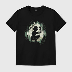 Футболка хлопковая мужская Голлум с кольцом - Властелин колец, цвет: черный