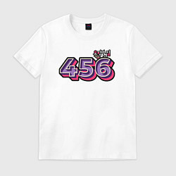 Футболка хлопковая мужская Игрок 456, цвет: белый