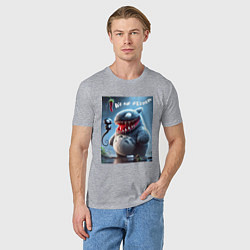 Футболка хлопковая мужская Ventotoro - we are Venom meme, цвет: меланж — фото 2