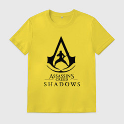 Футболка хлопковая мужская Assassins Shadow, цвет: желтый
