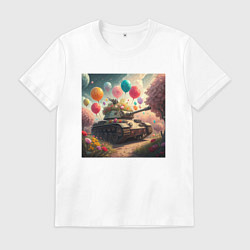 Футболка хлопковая мужская Мужской праздник, цвет: белый