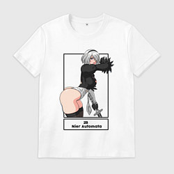 Футболка хлопковая мужская 2B с катаной, цвет: белый