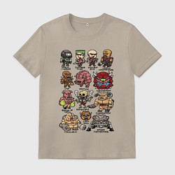 Футболка хлопковая мужская Doom demons, цвет: миндальный