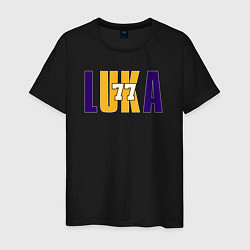 Футболка хлопковая мужская Lakers Luka, цвет: черный