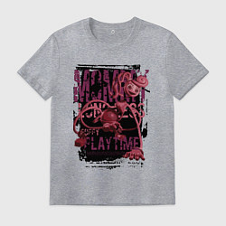 Футболка хлопковая мужская Мамочка длинные ноги из Poppy Playtime, цвет: меланж