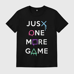 Футболка хлопковая мужская Просто еще одна игра, цвет: черный
