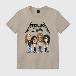 Футболка хлопковая мужская Metallica juniors - cartoon, цвет: миндальный