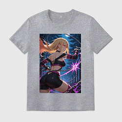 Футболка хлопковая мужская Марин Китагава косплей Fate stay night, цвет: меланж