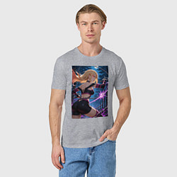 Футболка хлопковая мужская Марин Китагава косплей Fate stay night, цвет: меланж — фото 2