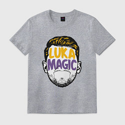 Футболка хлопковая мужская Luka magic face, цвет: меланж