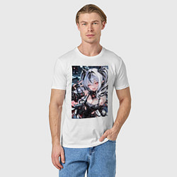 Футболка хлопковая мужская Jetavie Punishing Gray Raven, цвет: белый — фото 2