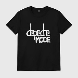 Футболка хлопковая мужская Depeche Mode - exciter logo, цвет: черный