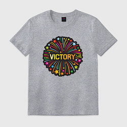 Футболка хлопковая мужская Victory, цвет: меланж