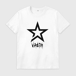 Футболка хлопковая мужская Vadim - star, цвет: белый