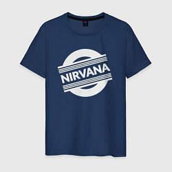 Футболка хлопковая мужская Rock Nirvana, цвет: тёмно-синий