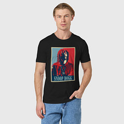 Футболка хлопковая мужская Snoop Dogg style, цвет: черный — фото 2