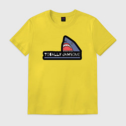 Футболка хлопковая мужская Совершенно потрясающий, цвет: желтый