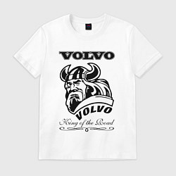 Футболка хлопковая мужская Volvo viking, цвет: белый