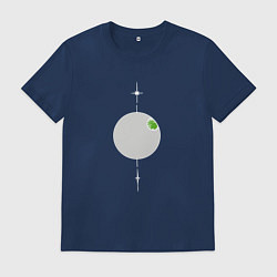 Футболка хлопковая мужская Новая планета, цвет: тёмно-синий