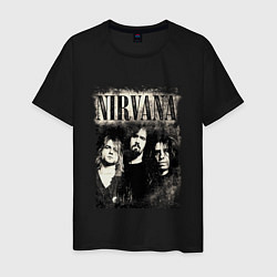 Футболка хлопковая мужская Nirvana foto, цвет: черный
