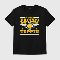 Футболка хлопковая мужская Оби Топпин, цвет: черный