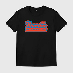 Футболка хлопковая мужская Thunder - Oklahoma City, цвет: черный