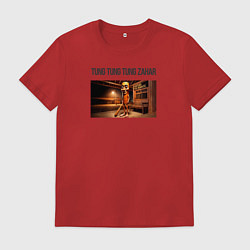 Футболка хлопковая мужская Tung tung tung Zahar, цвет: красный