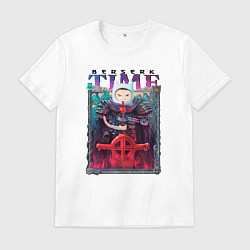 Футболка хлопковая мужская Берсерк Время Приключений, цвет: белый