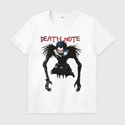 Футболка хлопковая мужская Death Note Ryuk - светлый, цвет: белый