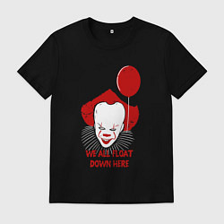 Футболка хлопковая мужская We all float, цвет: черный