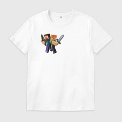 Футболка хлопковая мужская Mine, цвет: белый